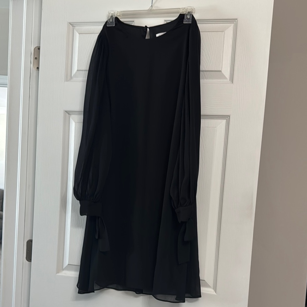 Elegant Black Long Sleeve Dress